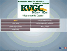 Tablet Screenshot of kvgcradio.com